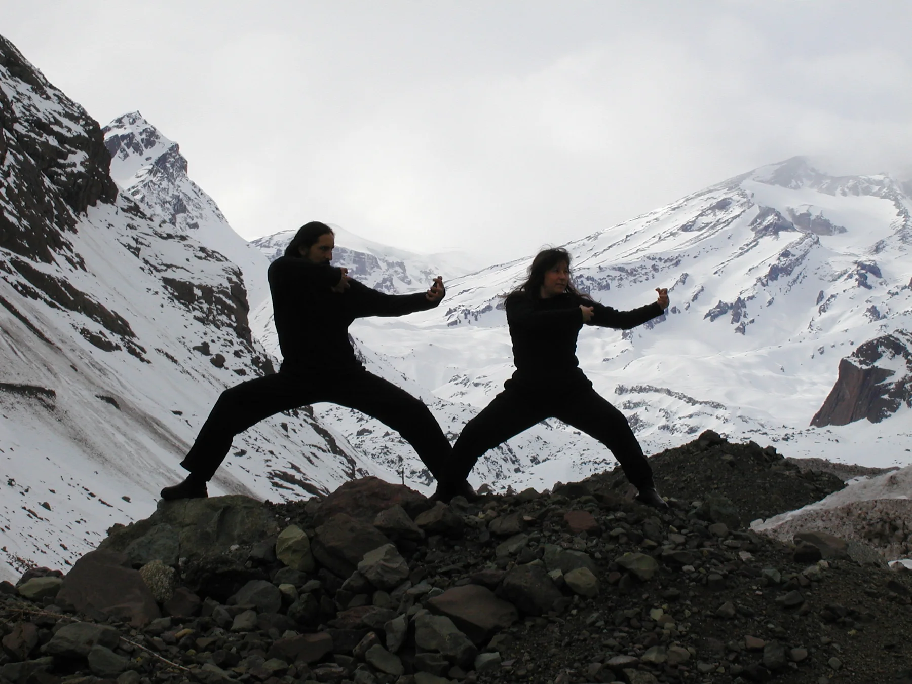 Práctica de Boabom en la montaña
